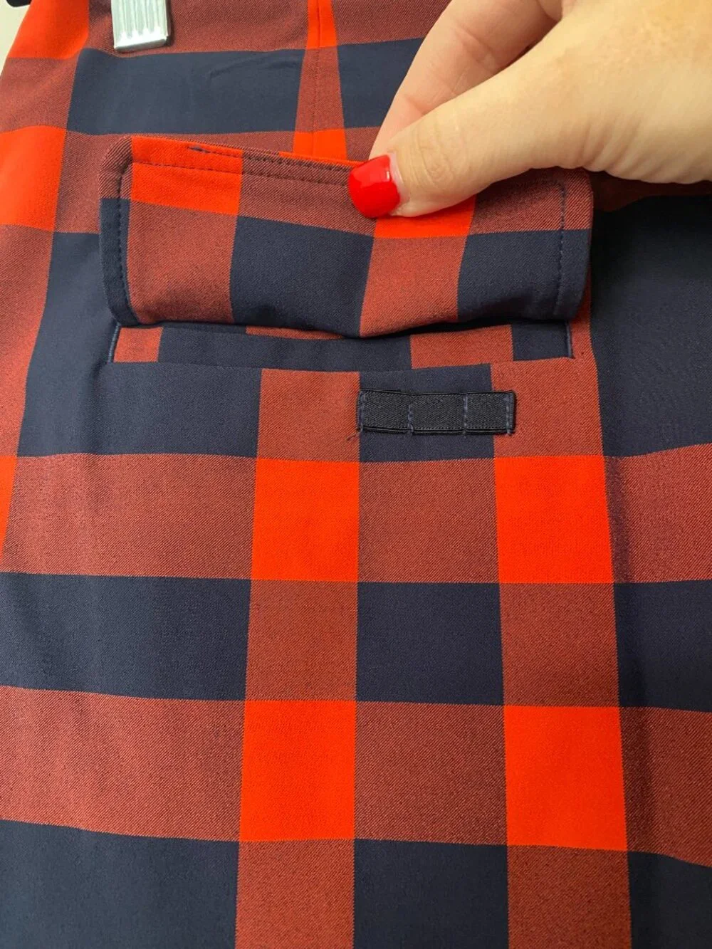 Tory Sport | Plaid Golf Skort in Red/Navy